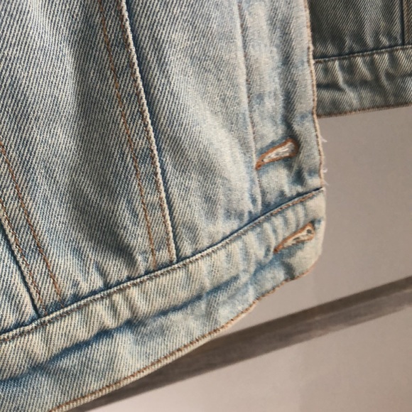 Frank & Oak Fleece Sherpa Lined Denim Jacket - Picture 4 of 6